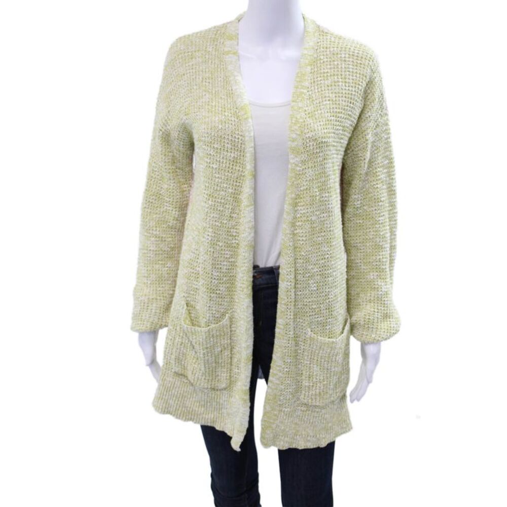 Falling Love Unisex Cardigan Green 100% Cotton Long Sleeve Bohemian Size M